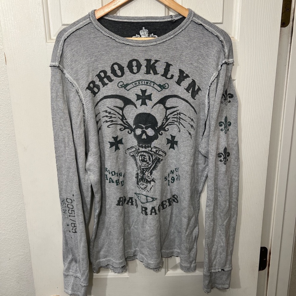 Y2K Helix Thermal Long Sleeve Shirt Size XL